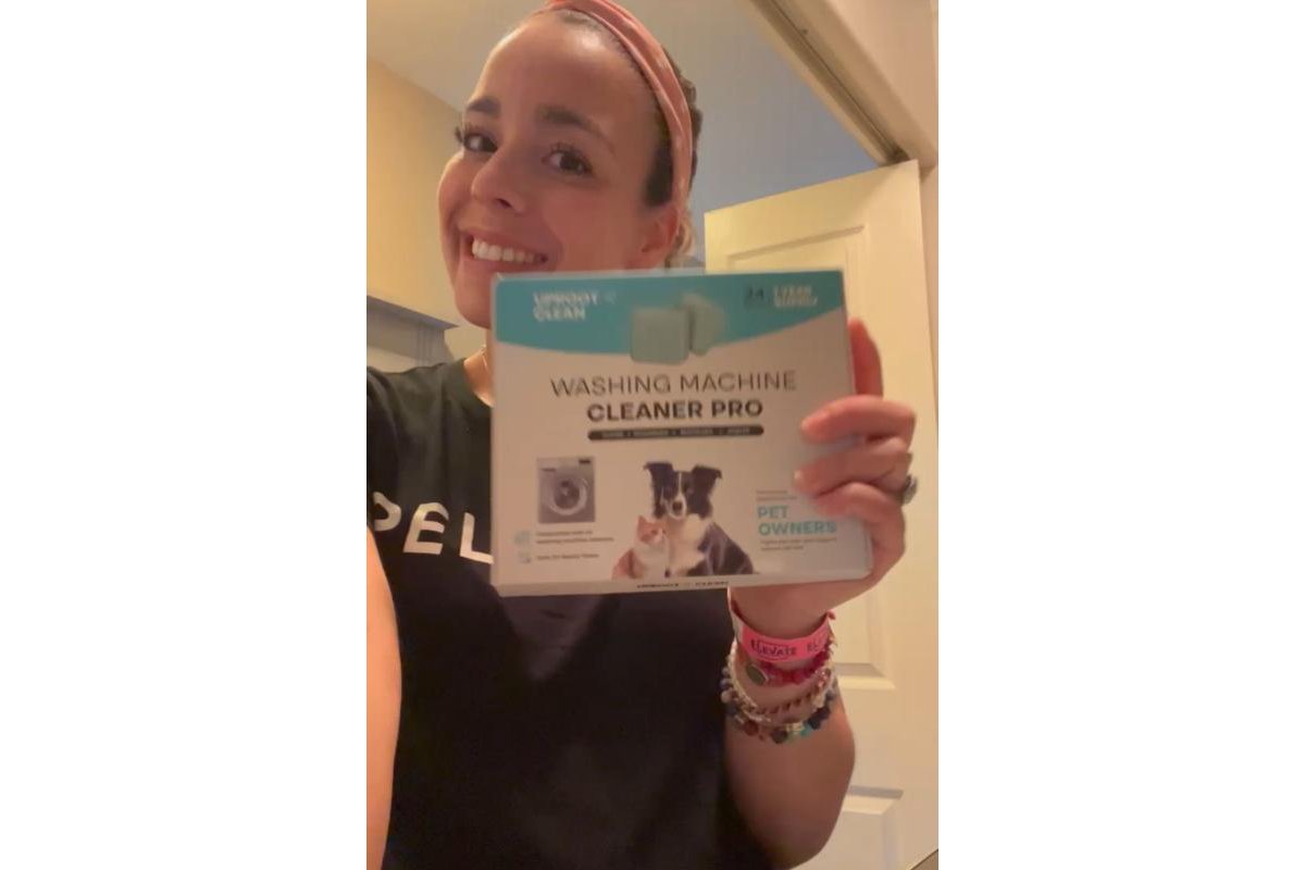 Customer washing machine cleaner photo from Jessica M.